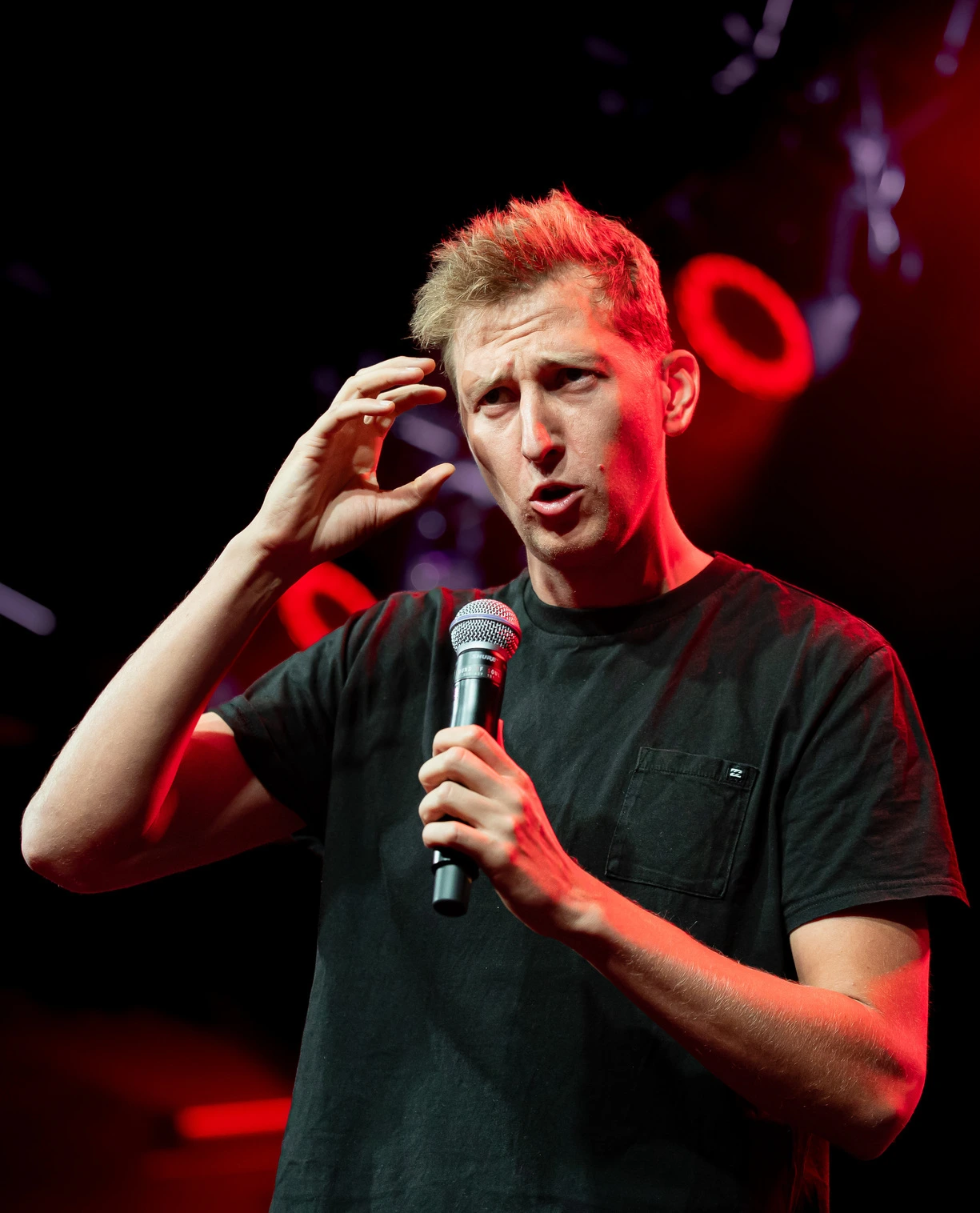 Piotrek Szumowski na scenie